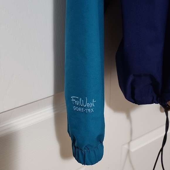 Far West Canada Blue Vintage Windbreaker with Color-Blocking Y2K - Picture 6 of 6